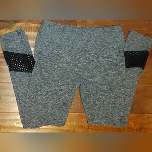 Yoga Pants/Leggings, NoBo, Size: L 11-13 Gray and Black